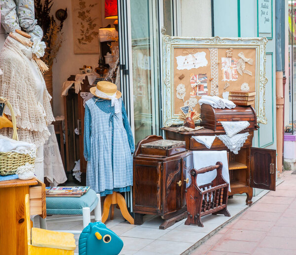 Antique shop in Brignoles, France