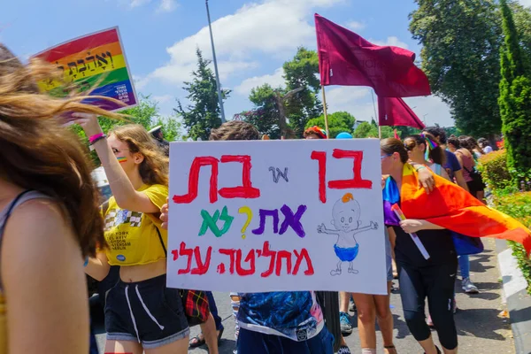 Haifa 2019 Pride Parade Portraits Participants — Stock Photo, Image