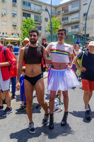 Haifa 2019 Pride Parade Portraits Der Teilnehmer — Stockfoto