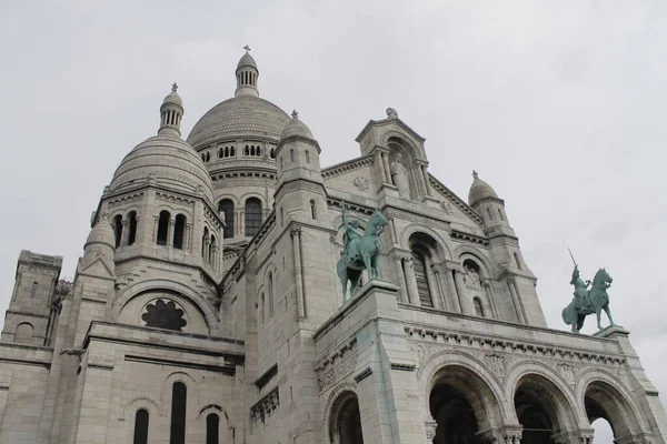 Basilika Sacre Coeur Paris Frankrike — Stockfoto