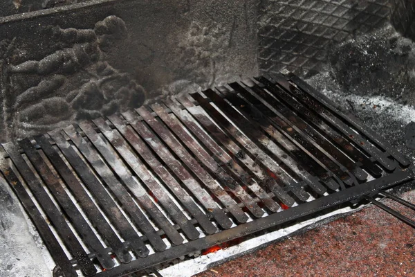 Empty Grill Outdoor Cooking — Stock Photo, Image