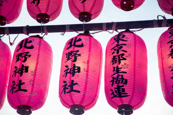 Vue Des Lanternes Japonaises — Photo
