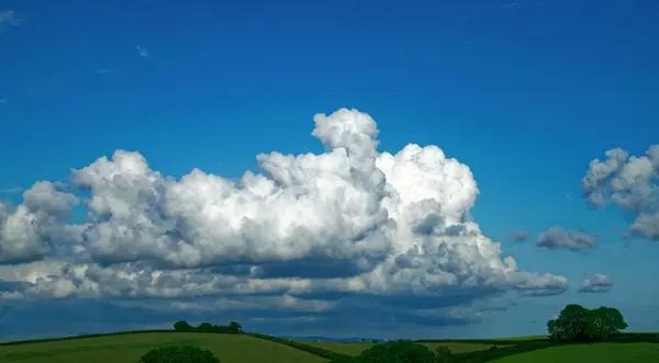 Paesaggio Nuvole Giorno Vista Panoramica Delle Nuvole Nel Cielo Blu — Foto Stock