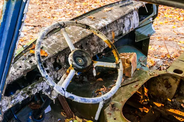 Old Steering Wheel — Stock Photo, Image