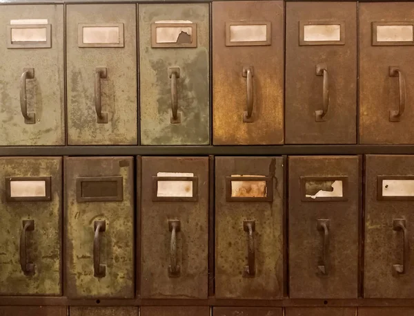 Предпосылки Контекст Old Antique Lockers Cabinet — стоковое фото