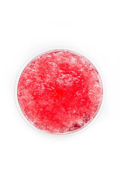 Granita Rossa Sullo Sfondo Bianco — Foto Stock