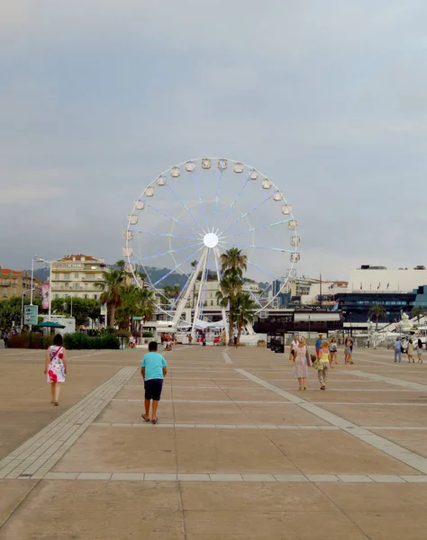 Cannes Ferris Wheel Travel Place Background — Stock Photo, Image