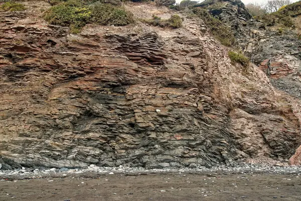 Primo Piano Delle Rocce Nel Sito Geologico — Foto Stock
