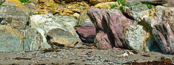 地质地点的岩石特写 — 图库照片