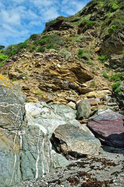 Schöner Geologischer Hintergrund Nahaufnahme — Stockfoto