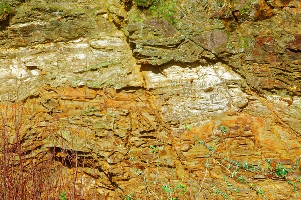 地质地点的岩石特写 — 图库照片
