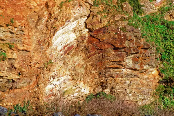 Primo Piano Delle Rocce Nel Sito Geologico — Foto Stock