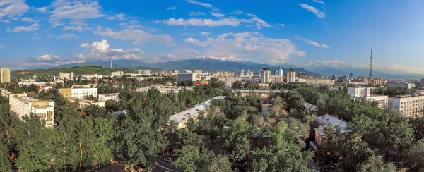 Almaty Cityscape Letecký Pohled — Stock fotografie