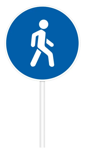 Рецепт Дорожного Знака Пешеходная Дорожка — стоковое фото