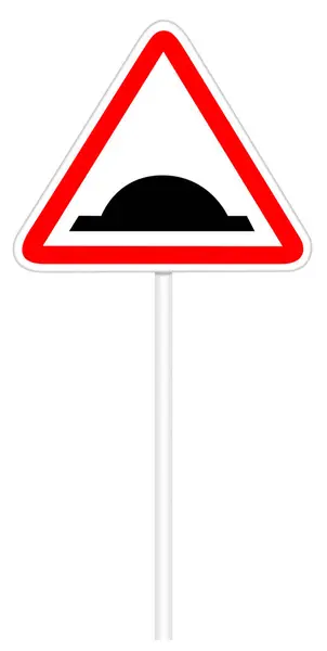 Aviso Sinalização Tráfego Bumps Road — Fotografia de Stock