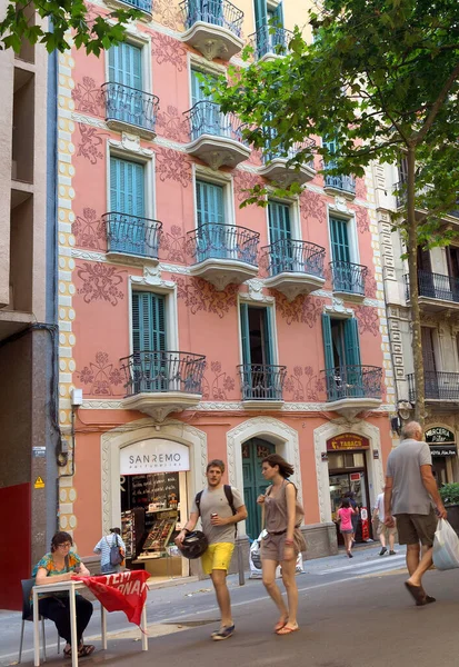 바르셀로나의 람블라 아키텍처 — 스톡 사진