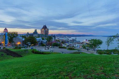 Quebec City gün batımı manzarası