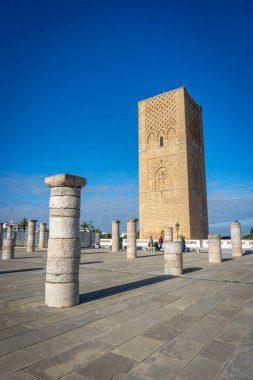 Kral 5. Muhammed Anıtmezar ve Rabat, Fas 'taki Hasan 2 kulesi.
