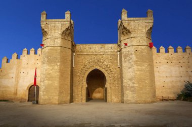 Rabat, Fas 'ta Chellah Necropolis' in güzel manzarası