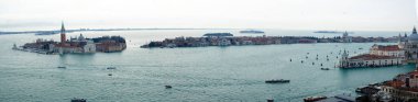 Venedik - San Francisco, St. Marco Meydanı 'ndan hava manzaralı.