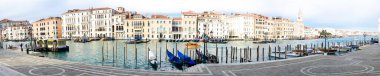 Venedik şehri Panorama manzaralı kanal ve eski kasaba, İtalya, Avrupa