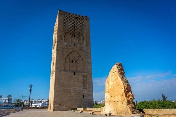 Král Mohamed Mauzoleum Věž Hasan Rabatu Maroko — Stock fotografie