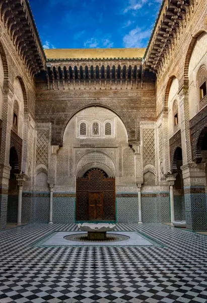 Attarine Madrasa Fez Fes Morocco — Stock Photo, Image