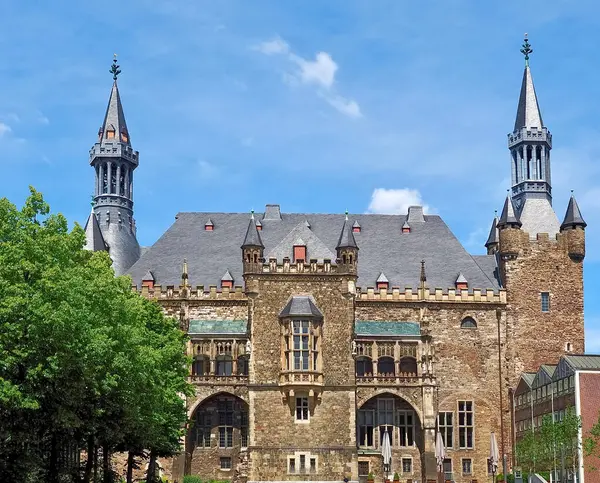 Beautiful Historic Town Hall Aachen Germany — Stock Photo, Image