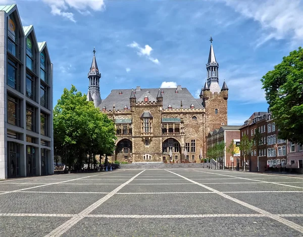 Beautiful Historic Town Hall Aachen Germany — Stock Photo, Image