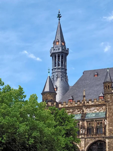 Hermoso Ayuntamiento Histórico Aquisgrán Alemania —  Fotos de Stock