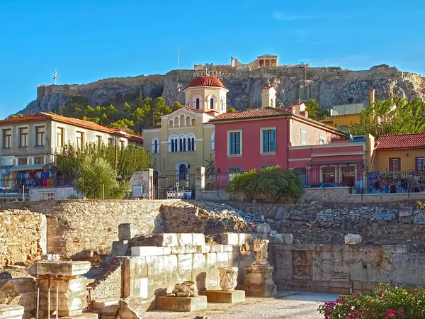 Geschiedenis Van Opgravingen Athene Griekenland — Stockfoto