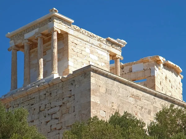 Yunanistan Atina Daki Ünlü Akropolis Tapınağı — Stok fotoğraf