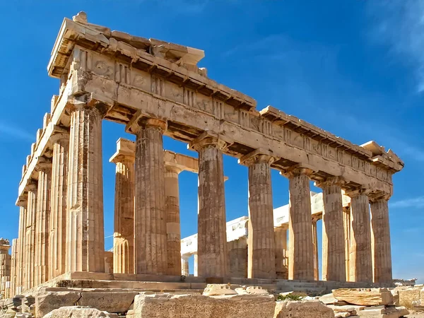 Akropolis Berömda Tempel Aten Grekland — Stockfoto