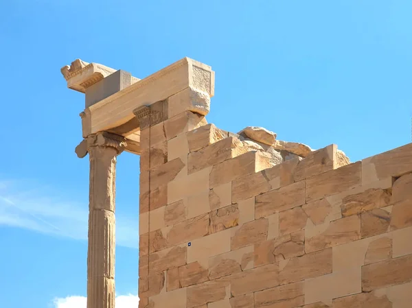 Διάσημος Ναός Της Ακρόπολης Στην Αθήνα — Φωτογραφία Αρχείου