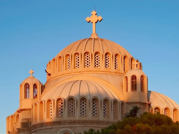 Hermosa Iglesia Atenas Grecia — Foto de Stock