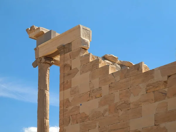 Slavný Chrám Akropole Aténách Řecku — Stock fotografie
