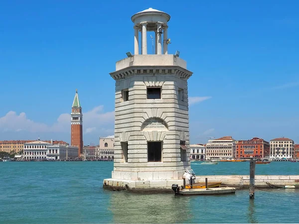 Маяк Венеции Италии Базилике Делла Салют — стоковое фото