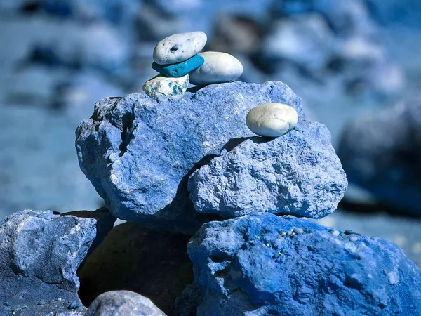 一堆堆色彩艳丽的石头 — 图库照片
