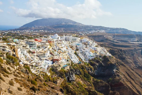 Griekenland Santorini Fira Zomervakantie — Stockfoto