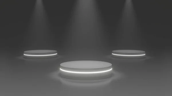 Стенд Продукции Podium Future Sapce Concept Stage Light — стоковое фото