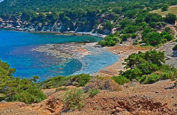 Die Wilde Und Zerklüftete Küste Der Westlichen Akamas Paphos Zypern — Stockfoto