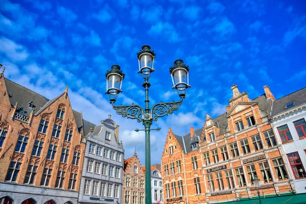 Ринковій Площі Брюгге Бельгія — стокове фото