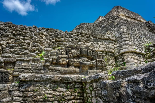 Scatto Panoramico Antiche Rovine Del Tempio Caracol — Foto Stock