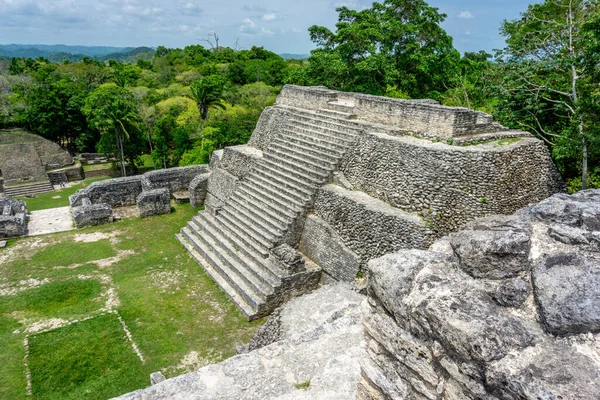 Scenic Shot Ancient Ruins Caracol Temple — Stock Photo, Image