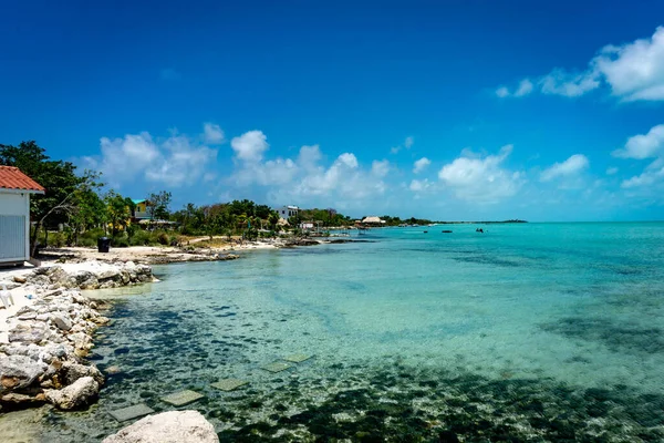 Vistas Del Cayo Ambergris Isla Más Grande Belice Mar Caribe — Foto de Stock