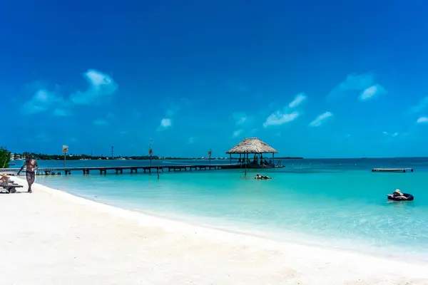 Aussichtsreiche Aufnahme Eines Schönen Resorts Caye Caulker Belize — Stockfoto