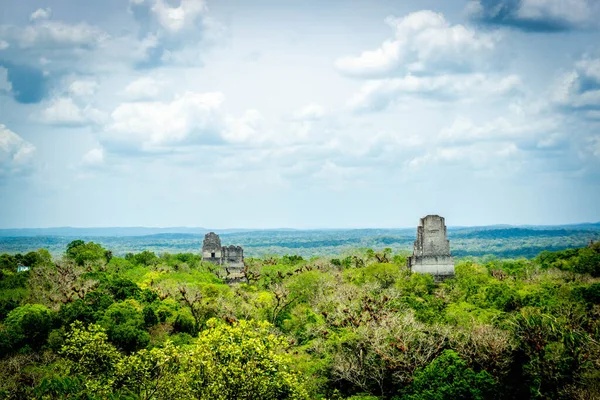 Tikal圣殿 Jaguar圣殿 危地马拉太阳神圣殿 — 图库照片