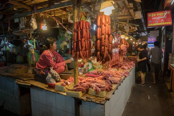 Siem Reap Fresh Food Market Cambodia — Stock Photo, Image