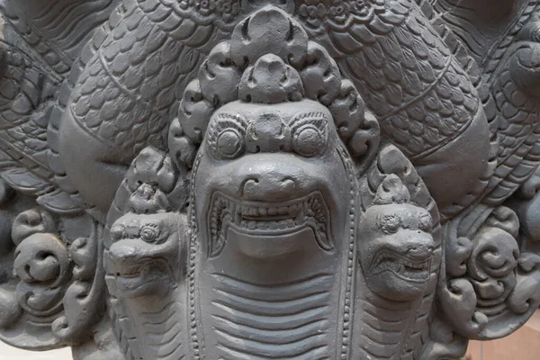 Estátua Templo Budista Wat Preah Prom Rath Siem Reap Camboja — Fotografia de Stock