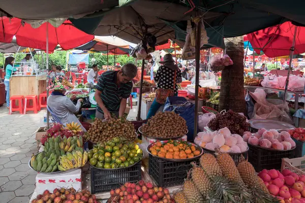 Frutas Frescas Kep Camboya — Foto de Stock